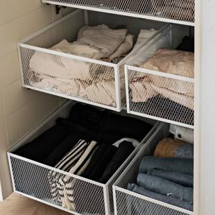 816衣柜拉篮拉柜子分层收纳盒橱柜拉收纳篮抽杂物抽diy整理收纳式