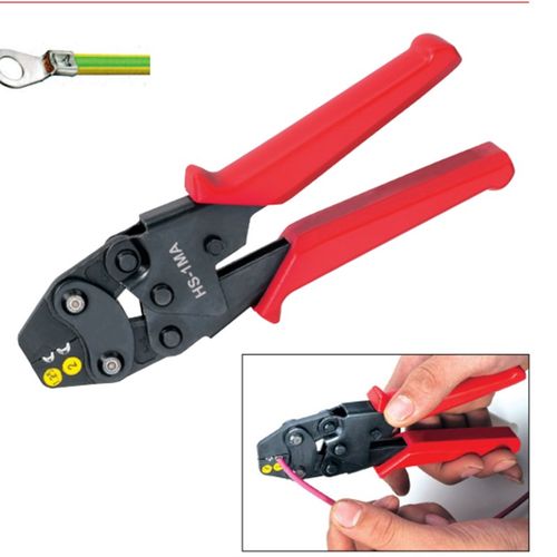 小型裸端子冷压线钳ut ot sc C45端子0.3到6平方 HS-1MA压接钳