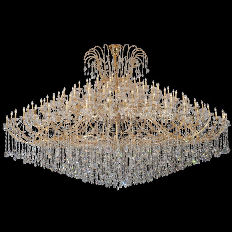 欧式吊灯别墅复式楼客厅大吊灯楼中楼中空楼梯灯酒店夹片水晶吊灯