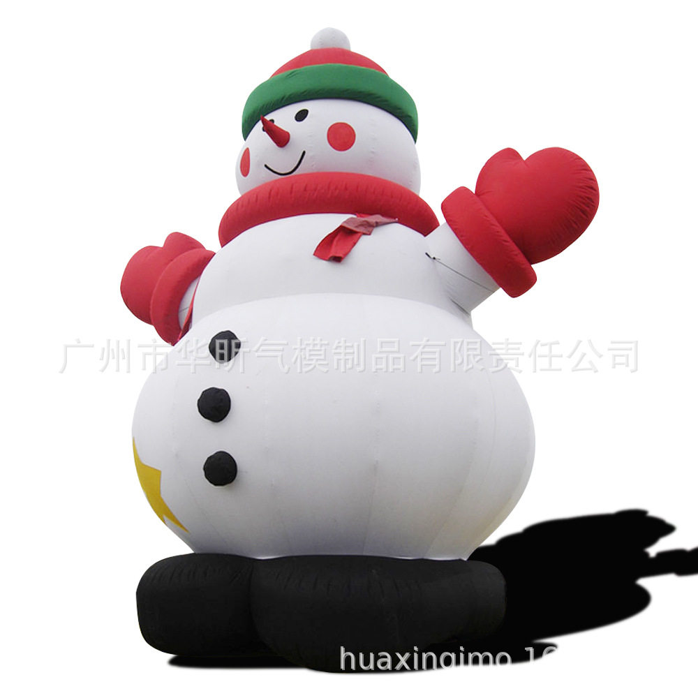 圣诞充气老人双鹿拉车节日场景布置装饰品圣诞鹿拉车雪橇车