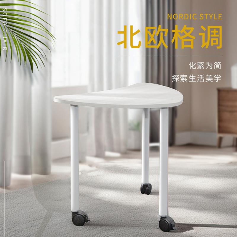 智慧教室活动桌椅移动六角培训桌自由组合三角形会议桌学生讨论桌