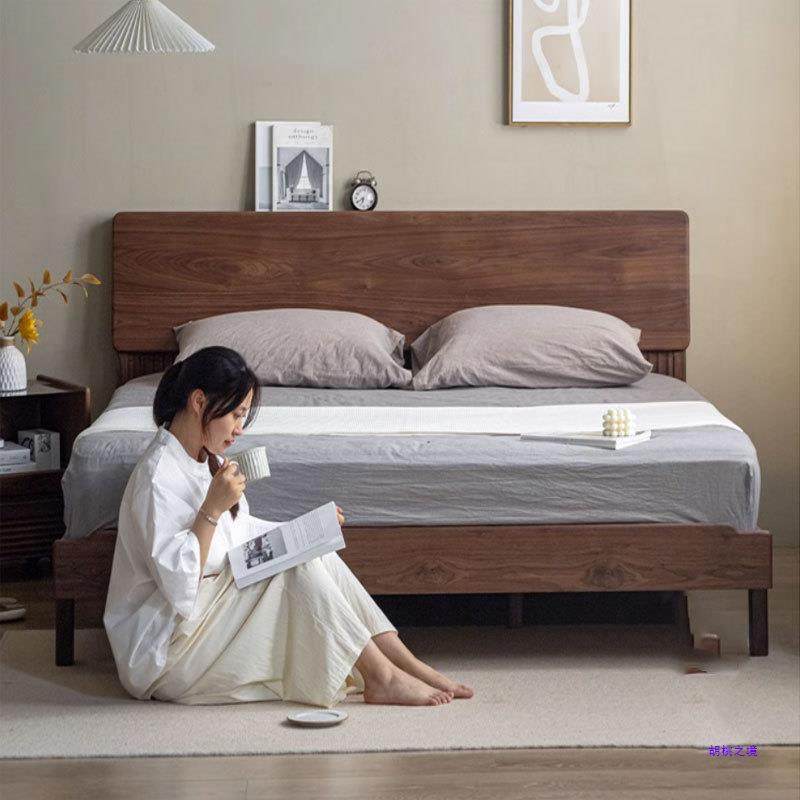 北美黑胡桃木实木床小户型北欧樱桃木全实木大床主卧1.8米双人床,纺织面料/辅料/配套,纺织机械配件,淘宝优惠券,粉丝福利购,淘宝优惠卷