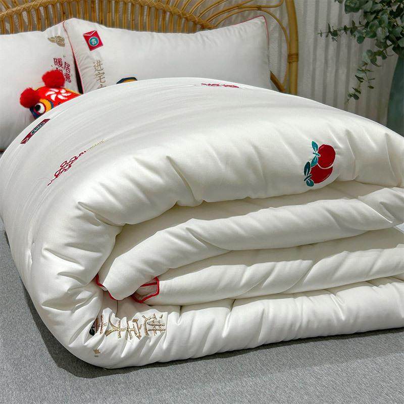 60S贡缎面料乔迁如意被春秋被芯柔软舒适加厚冬被被褥家用单双人,纺织面料/辅料/配套,纺织机械配件,淘宝优惠券,粉丝福利购,淘宝优惠卷