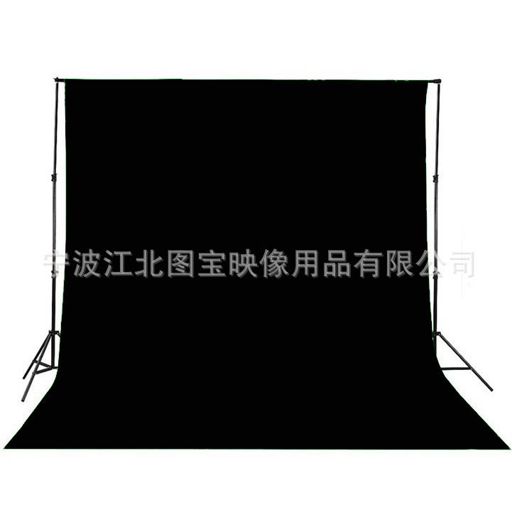 高品质黑色全棉抠像摄影棚背景布纯棉加厚尺寸3X5.5m16s