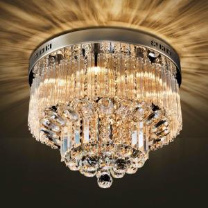 法式主卧室吸顶灯轻奢女生房间灯餐厅书房水晶玻璃吊灯中山灯具