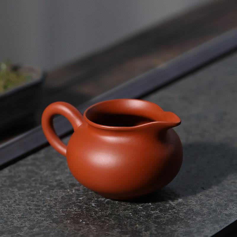 宜兴紫砂公道杯分茶公杯装茶器大容量陶瓷功道杯茶滤茶漏套装