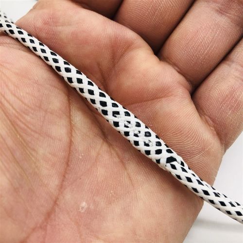 4.5mm柔软圆形尼龙专业比赛牵引绳金毛柯基犬法牛遛狗训犬p链套装