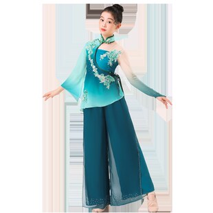 儿童古典舞表演服胶州秧歌艺考服独舞扇子民族舞飘逸中国风演出服