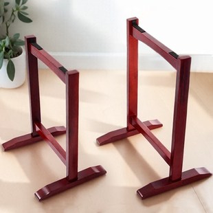 实木古筝架子不挡腿古筝琴架便携式古筝专用支架加粗中式古筝脚架