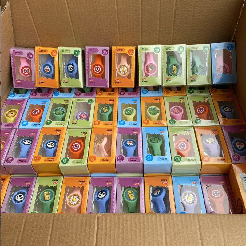 网红驱蚊手环儿童发光防蚊贴手表驱蚊虫神器宝宝夏季随身地推礼品