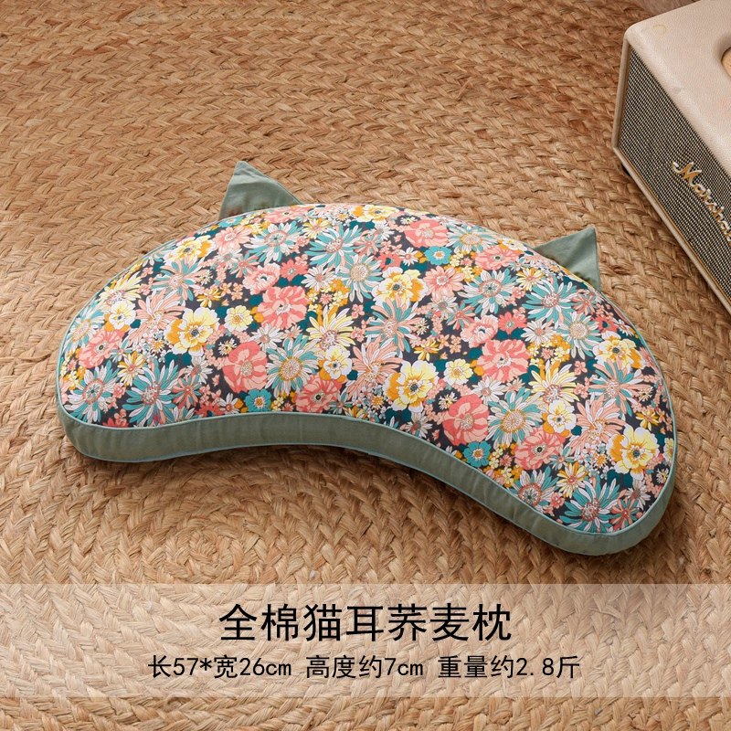 水洗全棉全荞麦壳皮枕头纯棉护颈椎枕芯带枕套学生成人中老年硬枕,床上用品,枕头/枕芯,淘宝优惠券,粉丝福利购,淘宝优惠卷