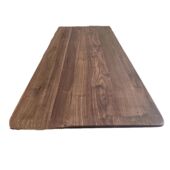 黑胡桃木家具定制飘窗台面板餐边柜实木桌椅吧台书桌原木满墙书柜