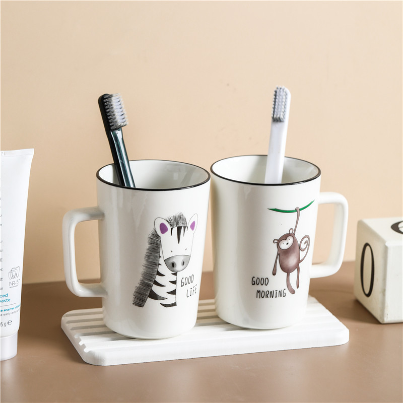 卡通刷牙杯创意简约家用儿童牙缸漱口杯亲子套装情侣陶瓷洗漱杯子,家庭/个人清洁工具,洗漱杯,淘宝优惠券,粉丝福利购,淘宝优惠卷