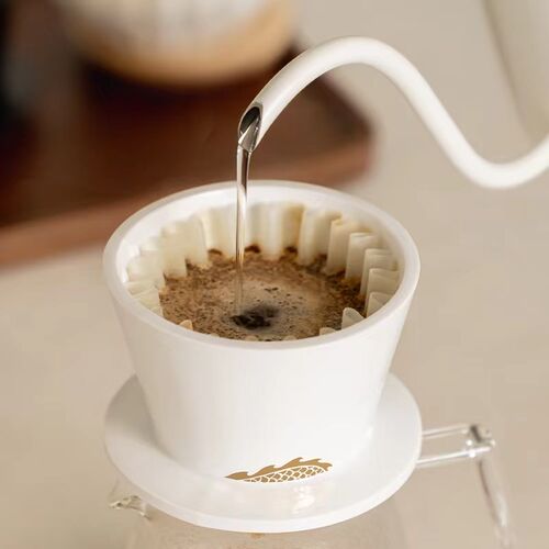泰摩 冰瞳B75陶瓷滤杯手冲咖啡 金龙杯蛋糕平底滤杯家用咖啡器具