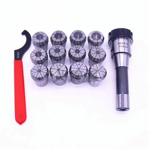 R8-ER16/20/25/32/40ER铣夹头刀柄R8炮塔铣刀柄R8刀柄夹头套装