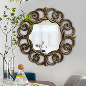 新古典客厅挂镜KTV走廊玄关装 饰镜壁炉镜酒店餐边背景墙壁饰镜子