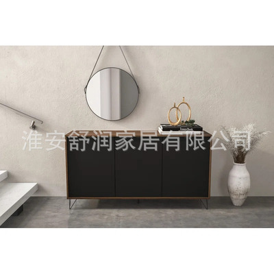 简易铁质餐边柜高柜一体入门家具靠墙玄关柜现代客厅茶水柜置物架