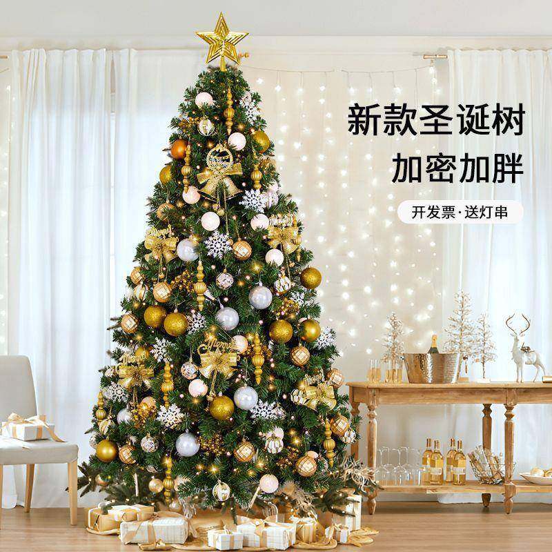 光圣密1诞树家用摆件豪网红一件华套餐1.5/.8m/2.1米发加高级感圣