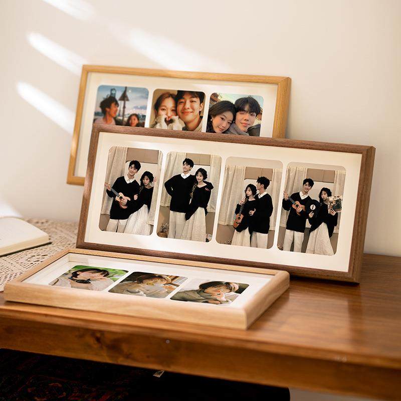 创意连体组质合相框摆侣台中空情四6寸木影楼相架两联三联相139，,家居饰品,DIY亲子装饰画,淘宝优惠券,粉丝福利购,淘宝优惠卷