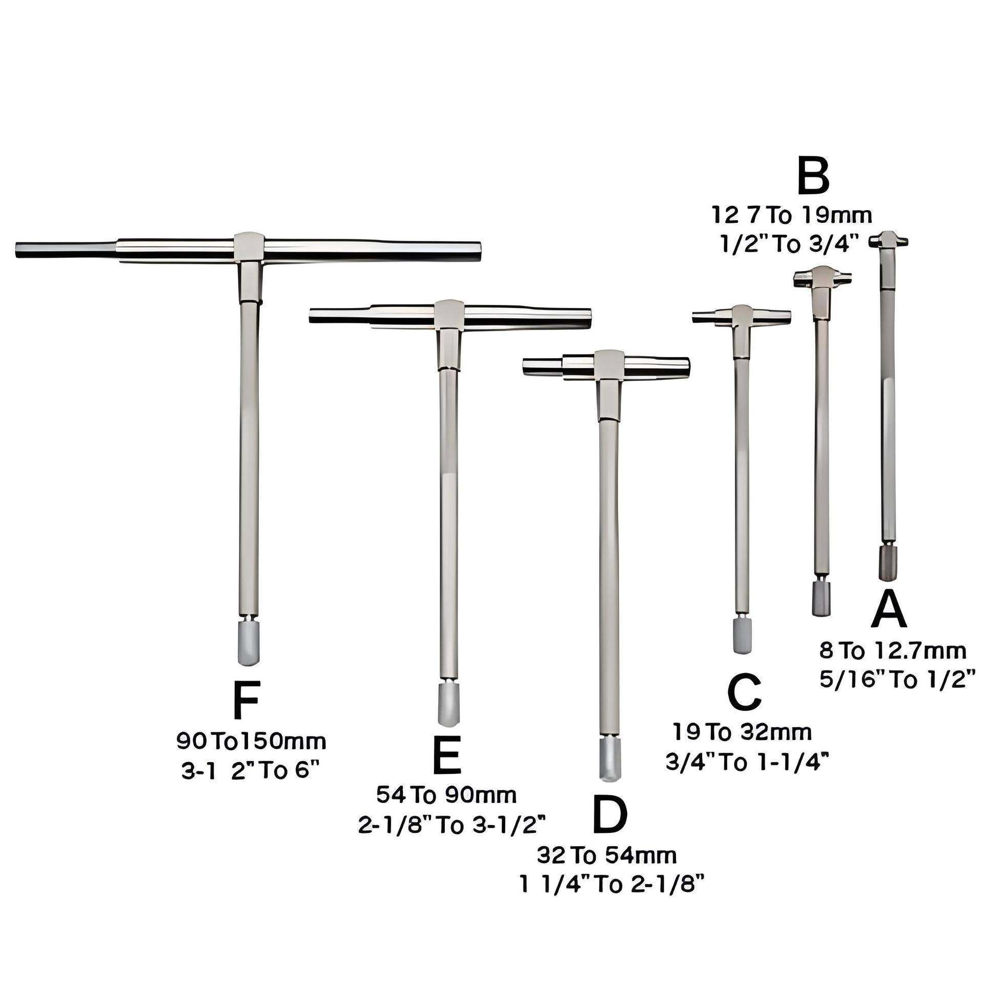 8-1工50孔mm可伸缩内径缩量具规可调内径规RXU圆头径规测量塞规检