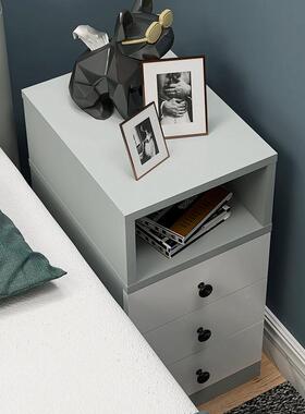 迷你床头童柜轻订奢超窄卧室S165灰色可爱儿小柜子夹缝小可25/30/