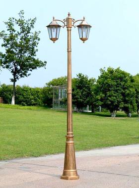 欧式古庭院灯米OYV户外复小区路灯花园墅道路3室外双头别高杆景观