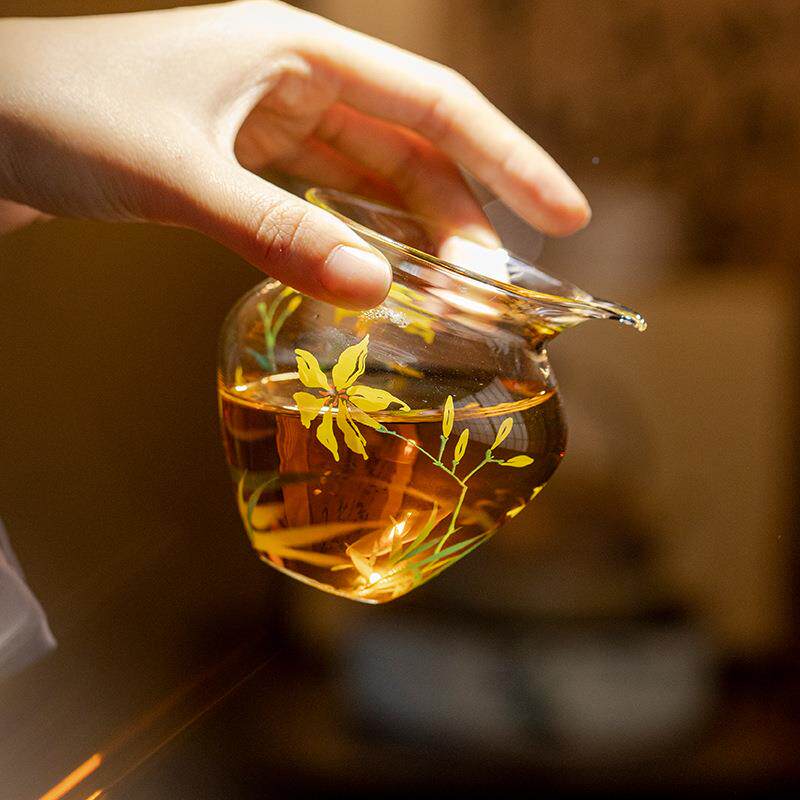 弥言创意玻束口公耐道杯璃家BRB用热配玻璃分茶器透明均杯匀杯茶