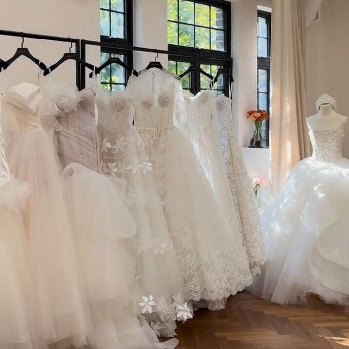 纱架子高档展示衣架落地礼婚服挂架影楼工示作6室秀禾展架头纱挂
