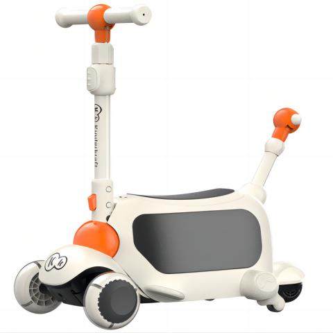 德国KK儿童滑板车可坐可推防摔多功能三合一宝宝踏板车适合1-3-6