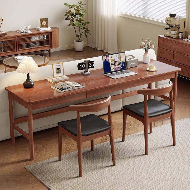 实木双人书桌45cm宽长条窄桌子家用客厅办公桌简易电脑桌写字桌子,机械设备,其他机械设备,淘宝优惠券,粉丝福利购,淘宝优惠卷