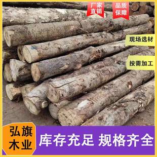 杨木原木包装箱木板衣柜家具材防腐杨木实木烘干板规格齐全