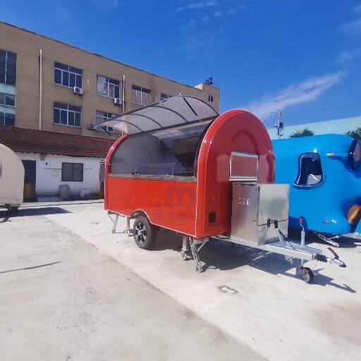 出口户外移动牵引拖挂美食小吃房车流动商铺夜市摆地摊百货售卖车