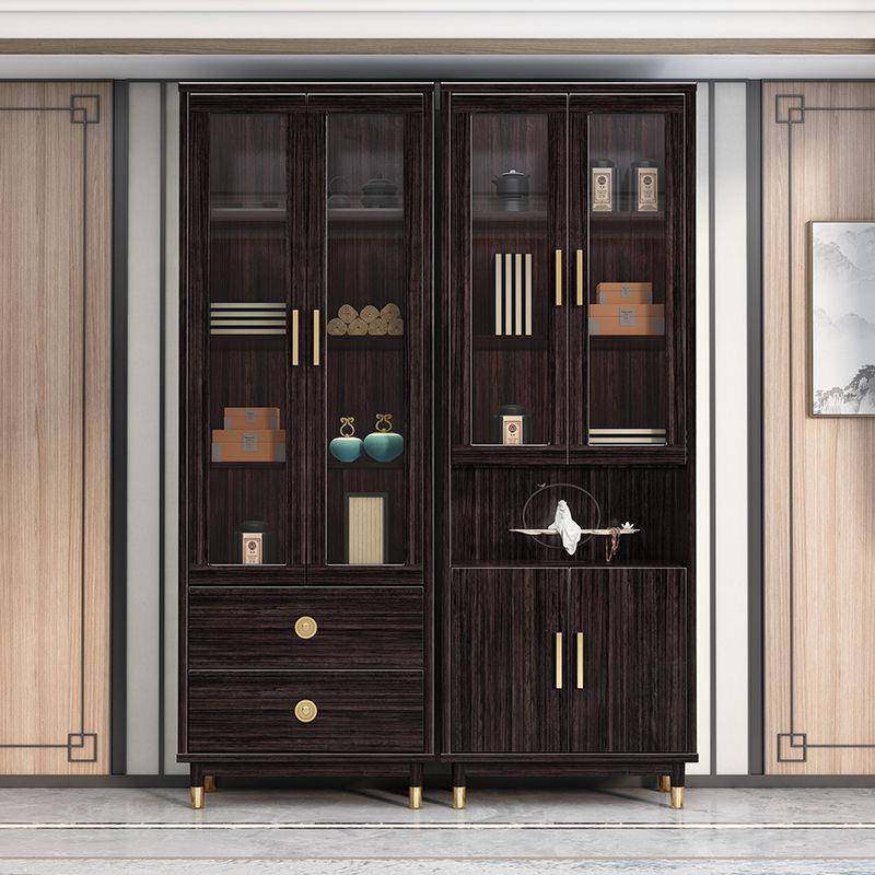 新中式实木书柜紫金檀木书橱组合玻璃柜带门落地靠墙书房家具置物,机械设备,其他机械设备,淘宝优惠券,粉丝福利购,淘宝优惠卷