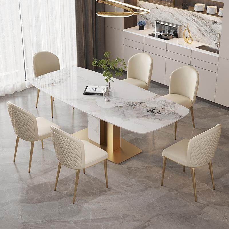新款意式亮光岩板餐桌椅组合现代轻奢别墅岩板长方形吃饭桌子,收纳整理,烫衣板及配件,淘宝优惠券,粉丝福利购,淘宝优惠卷