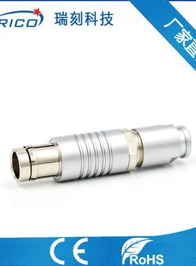 供应1F7pin插头1031推拉自锁连接器防水型M12接线端子航空头