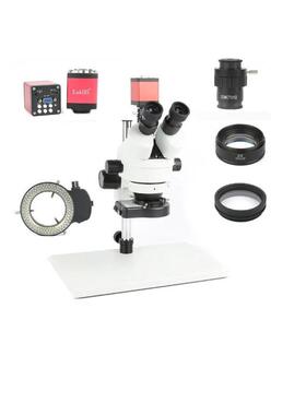 电话PCB焊接维修实验室工业7X45X90X同焦三目体视显微镜