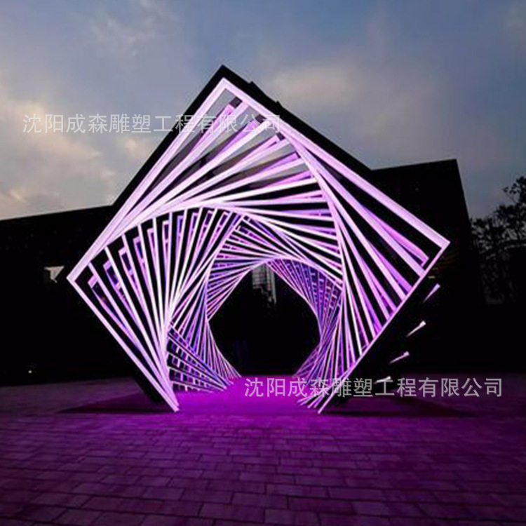 户外防水街道灯光节LED拱门造型时光隧道造型景观大型圣诞树美陈