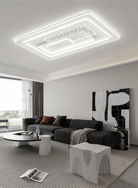 客厅吸顶灯现代简约大气led主灯新款奶油风卧室餐厅灯家用房间灯