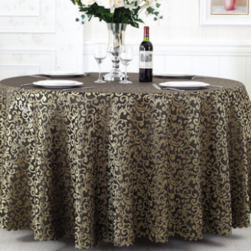 酒店圆桌桌布布艺欧式西餐厅桌垫餐桌布台布餐桌垫欧式提花 桌布