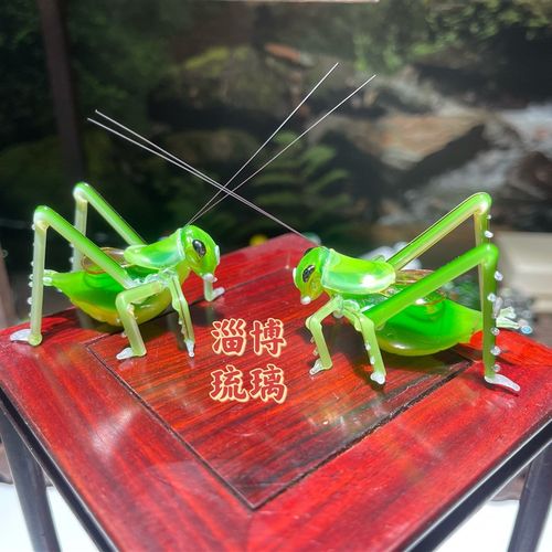 琉璃工艺品创意小礼品家居盆景手工蝈蝈扎嘴鸣虫咂嘴鸣虫吉尔姐儿