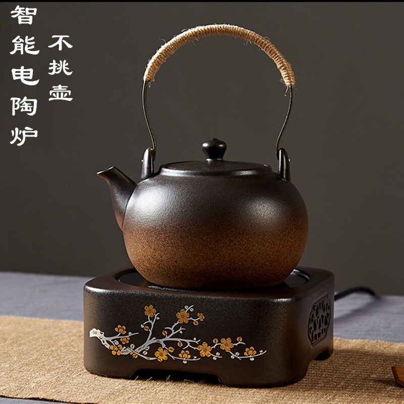 静音大功率电陶炉家用烧水泡茶光波炉小型陶瓷煮茶器养生提梁陶壶