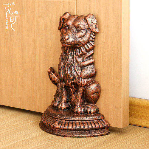 铸铁门档门阻门塞防撞门碰创意门挡器免打孔小狗装饰摆件卡通家居