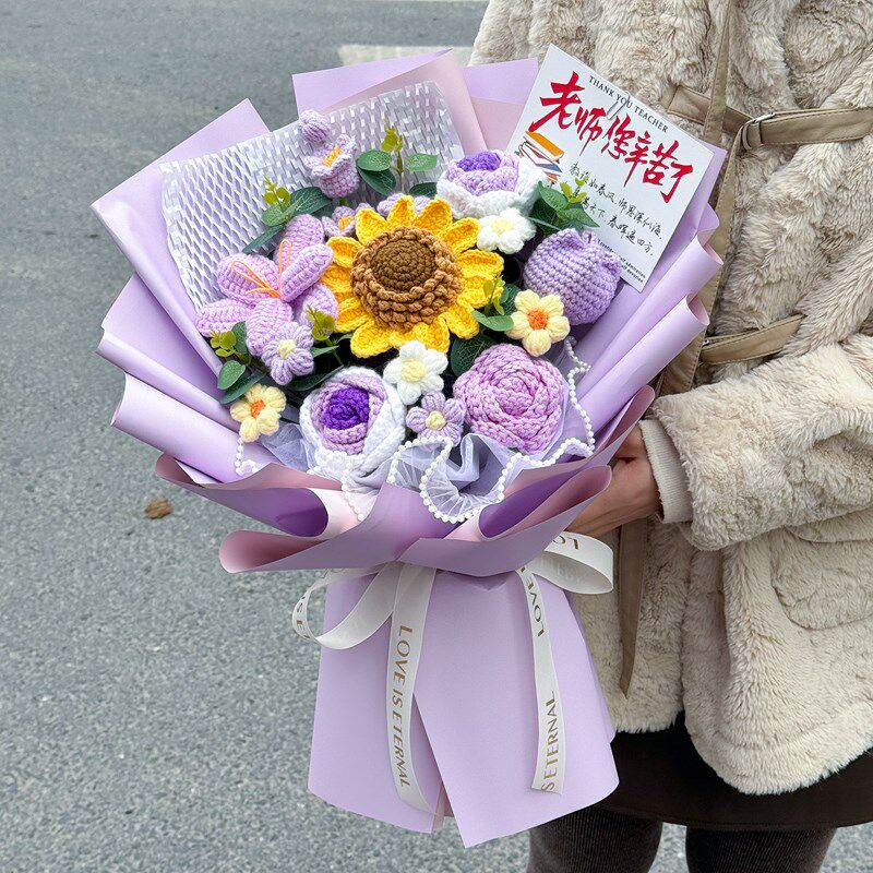 中高考毕业季送老师创意花束感谢师恩男女班主任教师仿真花向日葵