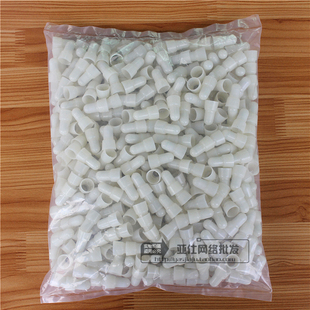 闭端端子 500只 接线帽 直径8mm 铝管 接线端子 尼龙阻燃压线帽