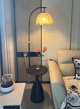 中落地灯客厅沙发旁无36150线立式落地灯室床头边几置物架一台体