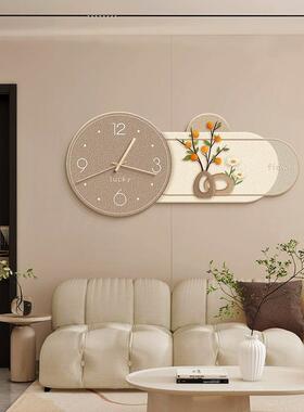 创意时术钟餐厅静音艺钟表新款厅奢挂客钟现轻代简约家用CDS40/CD