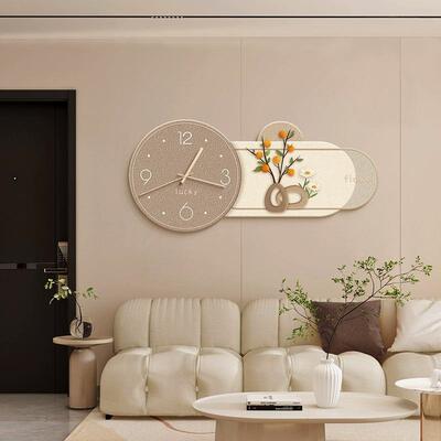 创意时术钟餐厅静音艺钟表新款厅奢挂客钟现轻代简约家用CDS40/CD