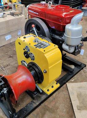 2吨燃油NTE拖拽轻重物提磨机3吨多功能卷扬机手自身巧14绞KG