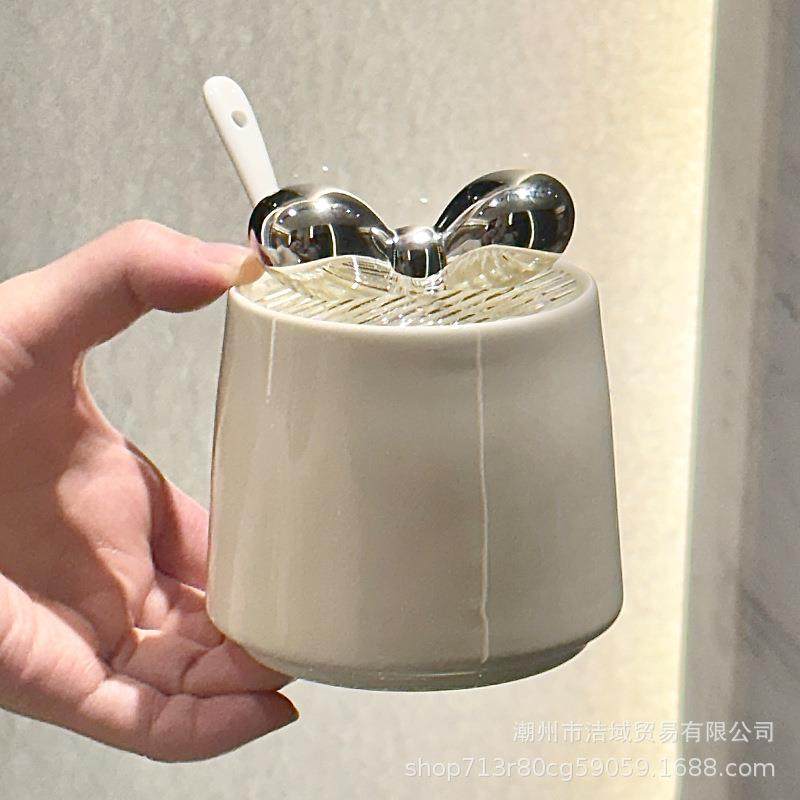 轻奢调料HD-34盒用厨房味精盐罐料收调味品纳盒佐陶瓷家调味罐调