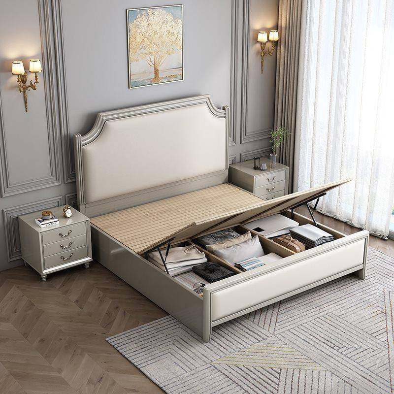 实木床代简式约主卧双人床0121.8米美轻经济型现全实木工厂直销奢